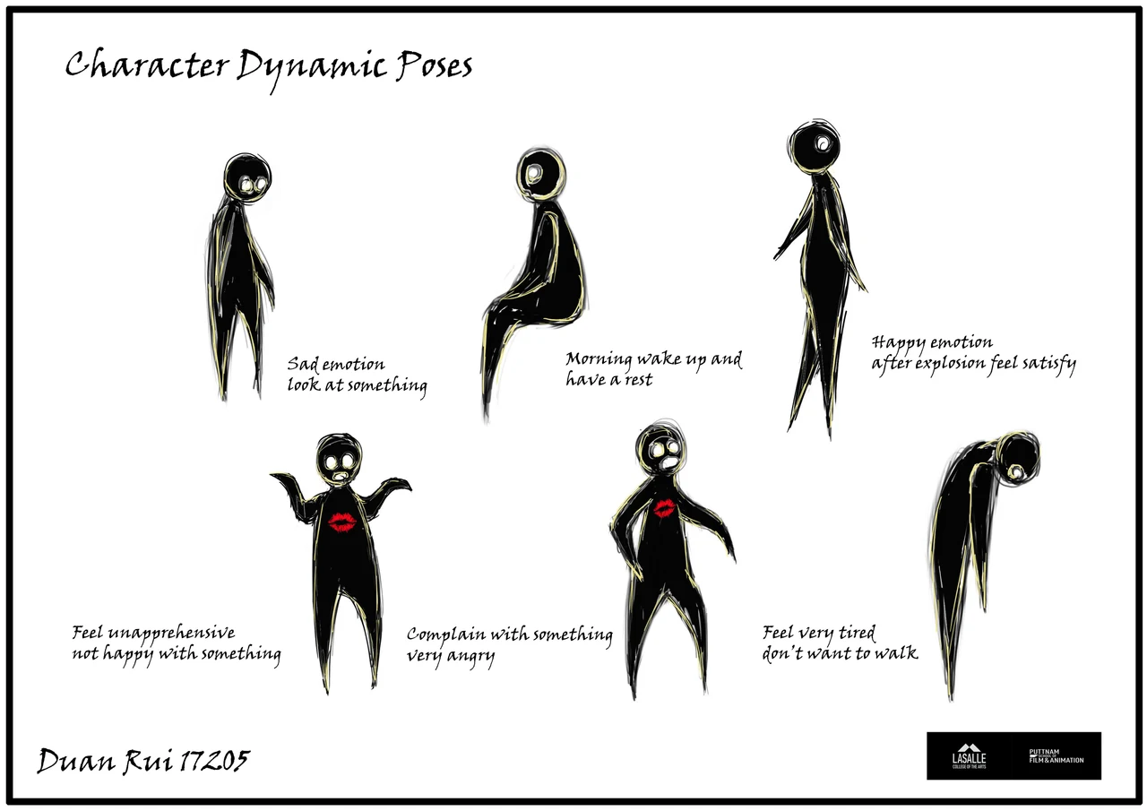 Character action poses