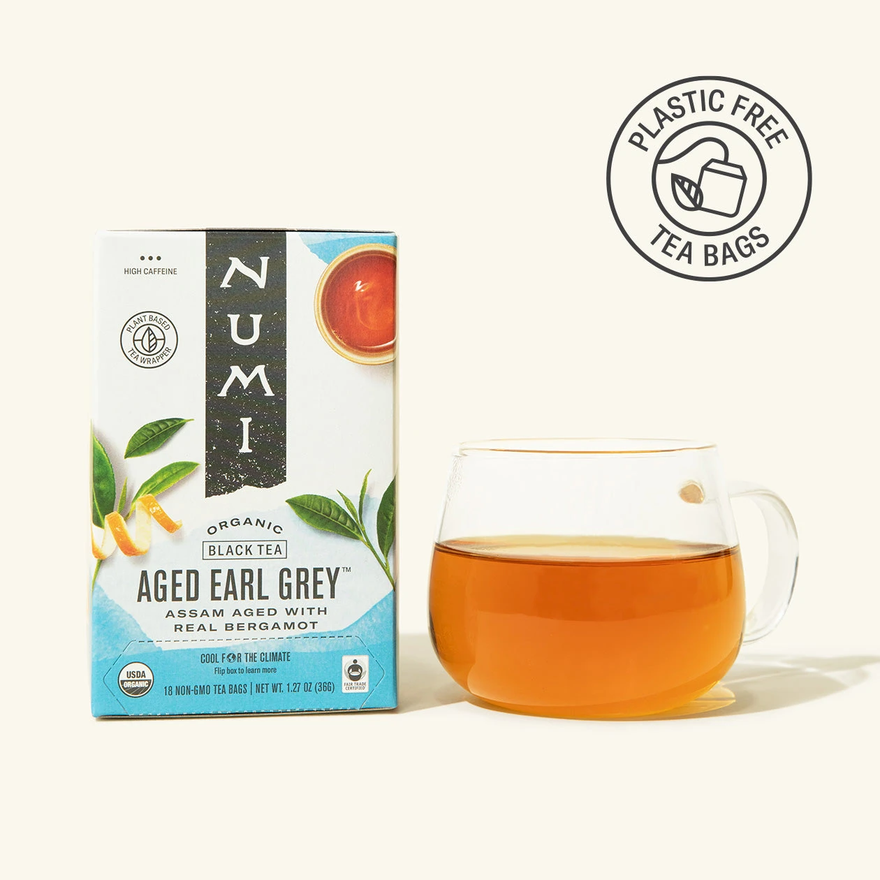 Current Numi Aged Earl Grey packaging and cup reference from the official product page