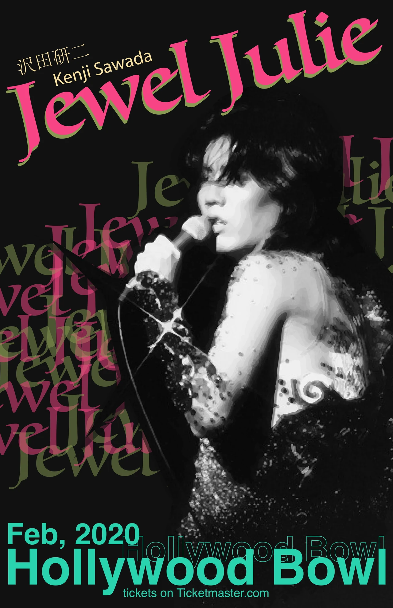 Hollywood Bowl concert campaign poster