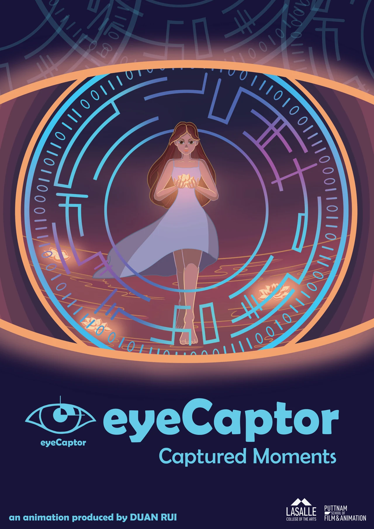 Captured Moments illustrated animation poster
